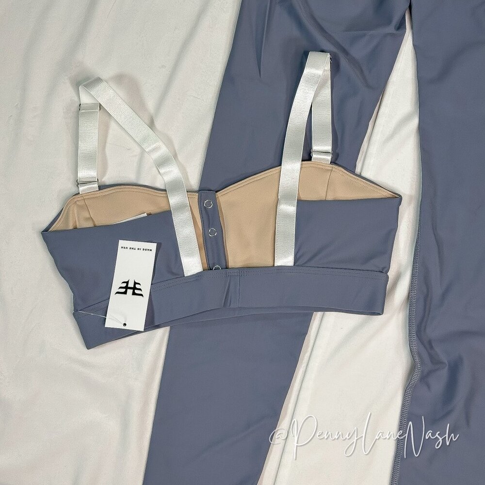 NWT Heroine Sport Boxing Bra & Novel Legging Set Steel Blue - Picture 8 of 12